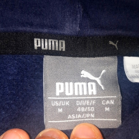 (M)🆕️PUMA🔥Host Pick🔥 Rare Royaly Blue💙 Sweatshirt Hoodie Ptp20"×L25" - Picture 11 of 12